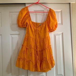 Cute orange sundress